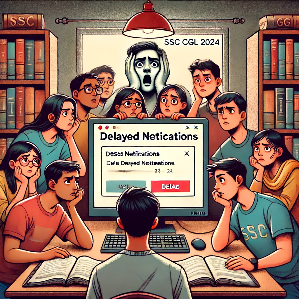 students-looking-at-a-computer-screen-with-a-worried-expression.-The-screen-shows-a-delayed-notification-message