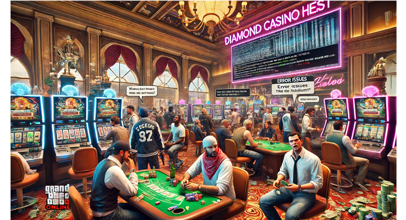 GTA Online Players Encounter Issues with Diamond Casino Heist Mission (June 14, 2024)