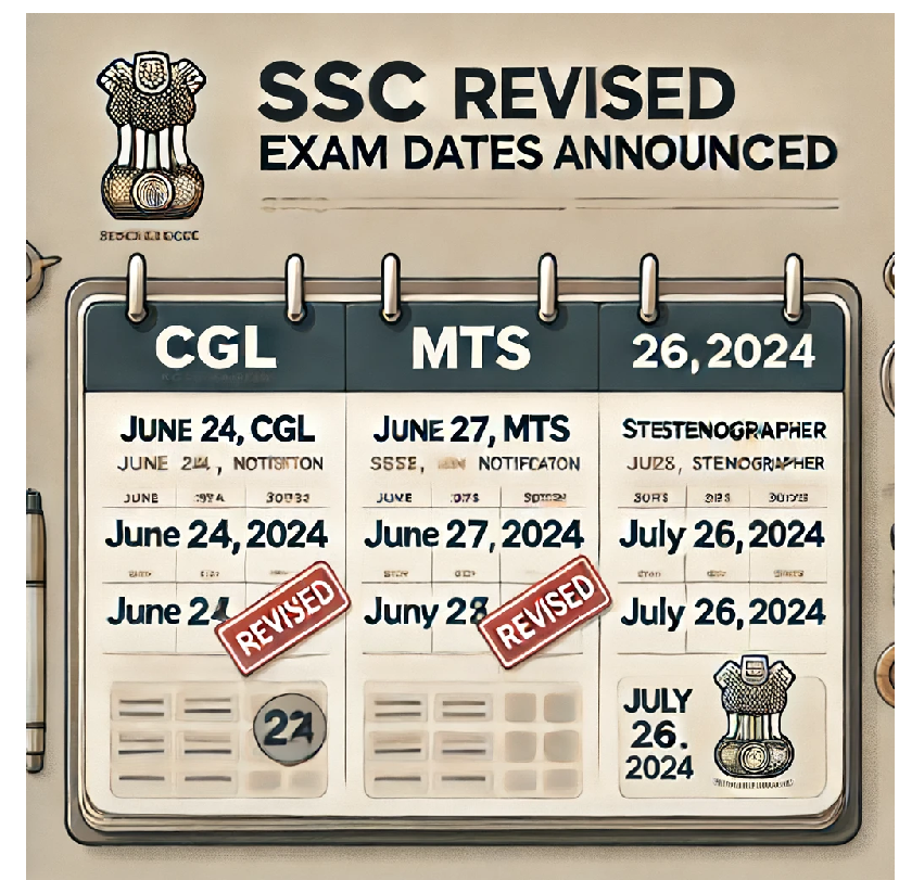 SSC Revised Exam Dates Announced Crucial Update for CGL, MTS, and