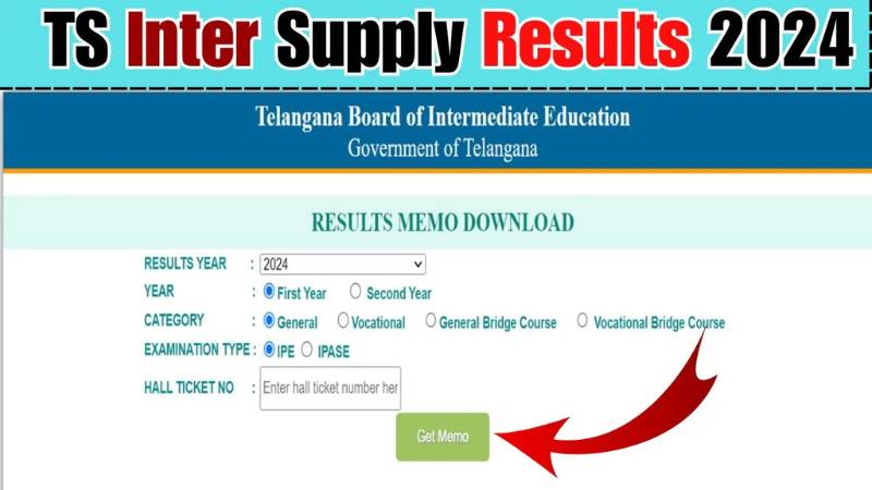 TS Inter Supplementary Results 2024: Telangana TSBIE IPASE 1st and 2nd Year Results Out Today at 2 PM