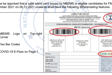 FMGE Admit Card 2024 Release Date: July 3, Download Hall Ticket @nbe.edu.in