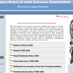 Tripura TBJEE Result 2025 Declared at tbjee.nic.in, Dipjoy Das and Ananya Debnath Top PCM, PCB