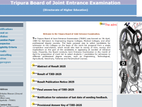 Tripura TBJEE Result 2025 Declared at tbjee.nic.in, Dipjoy Das and Ananya Debnath Top PCM, PCB