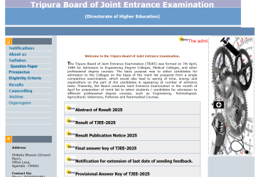 Tripura TBJEE Result 2025 Declared at tbjee.nic.in, Dipjoy Das and Ananya Debnath Top PCM, PCB