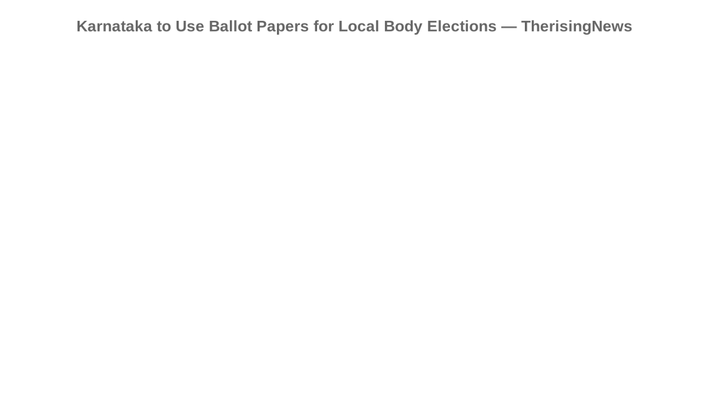 Karnataka to Use Ballot Papers for Local Body Elections