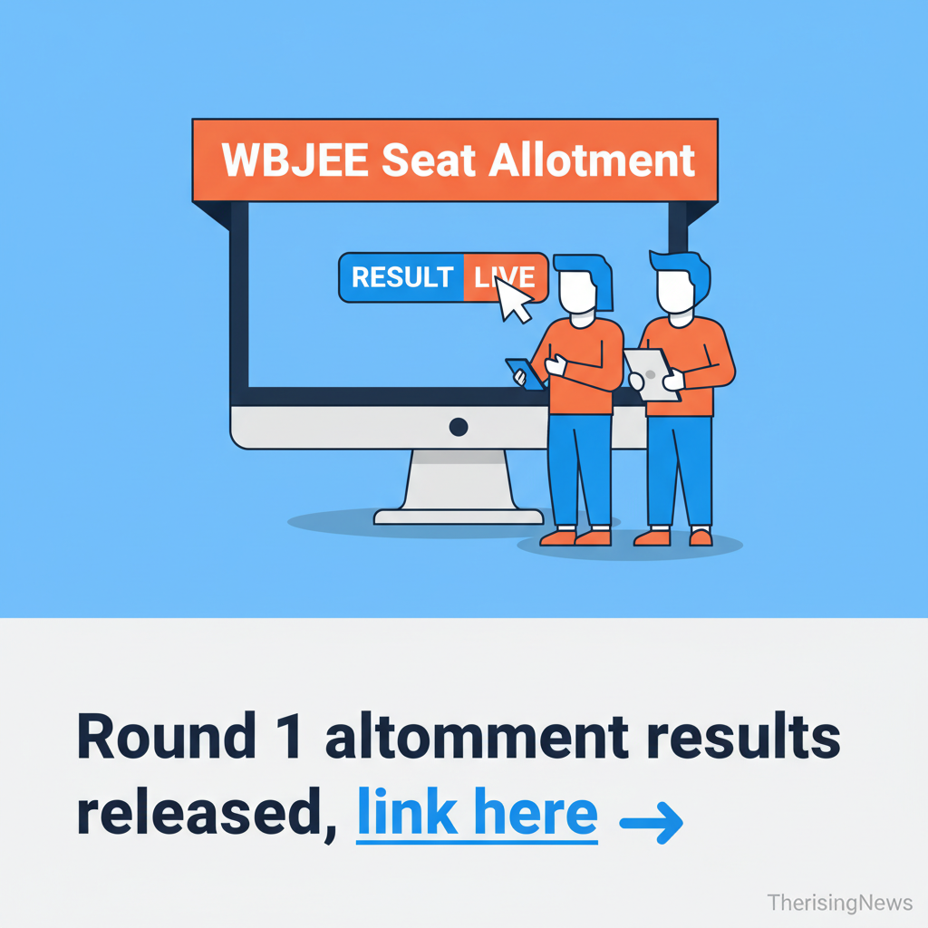 WBJEE Seat Allotment Result Live: Round 1 allotment results released, link here