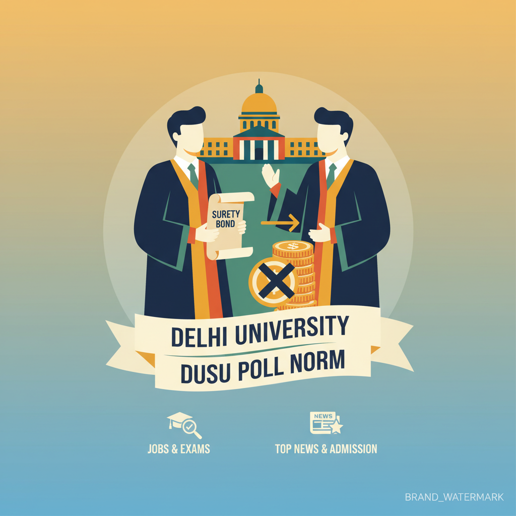 Submit only surety, not money: Delhi University clarifies DUSU poll norm