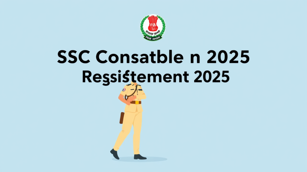 SSC Constable Recruitment 2025: Registration Closes October 21