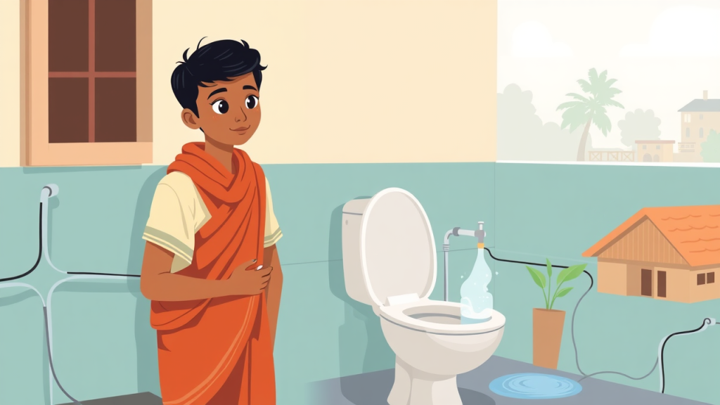 Student Invents HydroSan: Toilet Flush Powers Homes in India