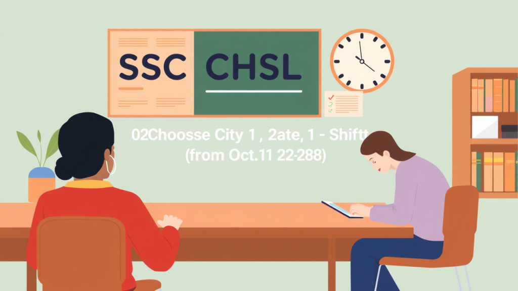 SSC CHSL Tier 1 Exam 2025: Choose City, Date, Shift from Oct 22-28