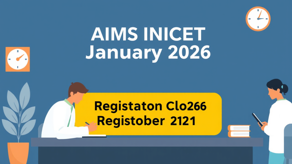 AIIMS INICET January 2026 Registration Closes on October 21