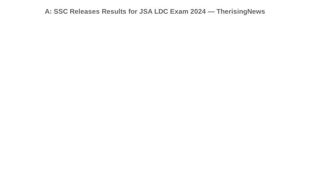 A: SSC Releases Results for JSA LDC Exam 2024