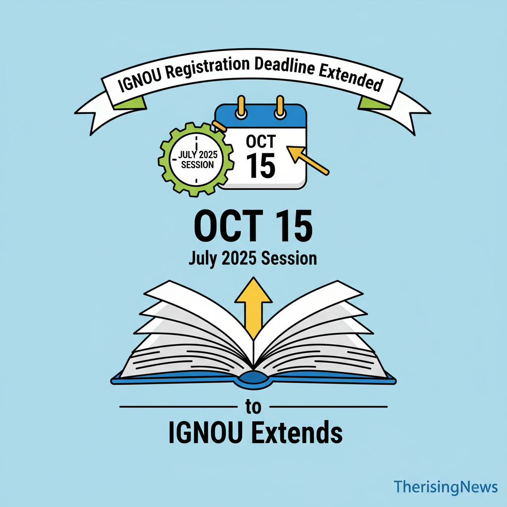 A: IGNOU Extends July 2025 Session Registration Deadline to Oct 15