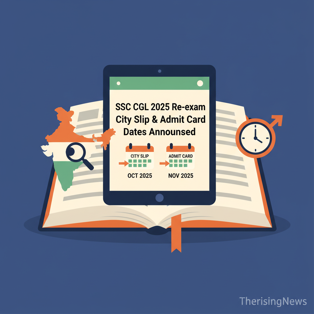 A: SSC CGL 2025 Re-exam: City Slip, Admit Card Dates Announced