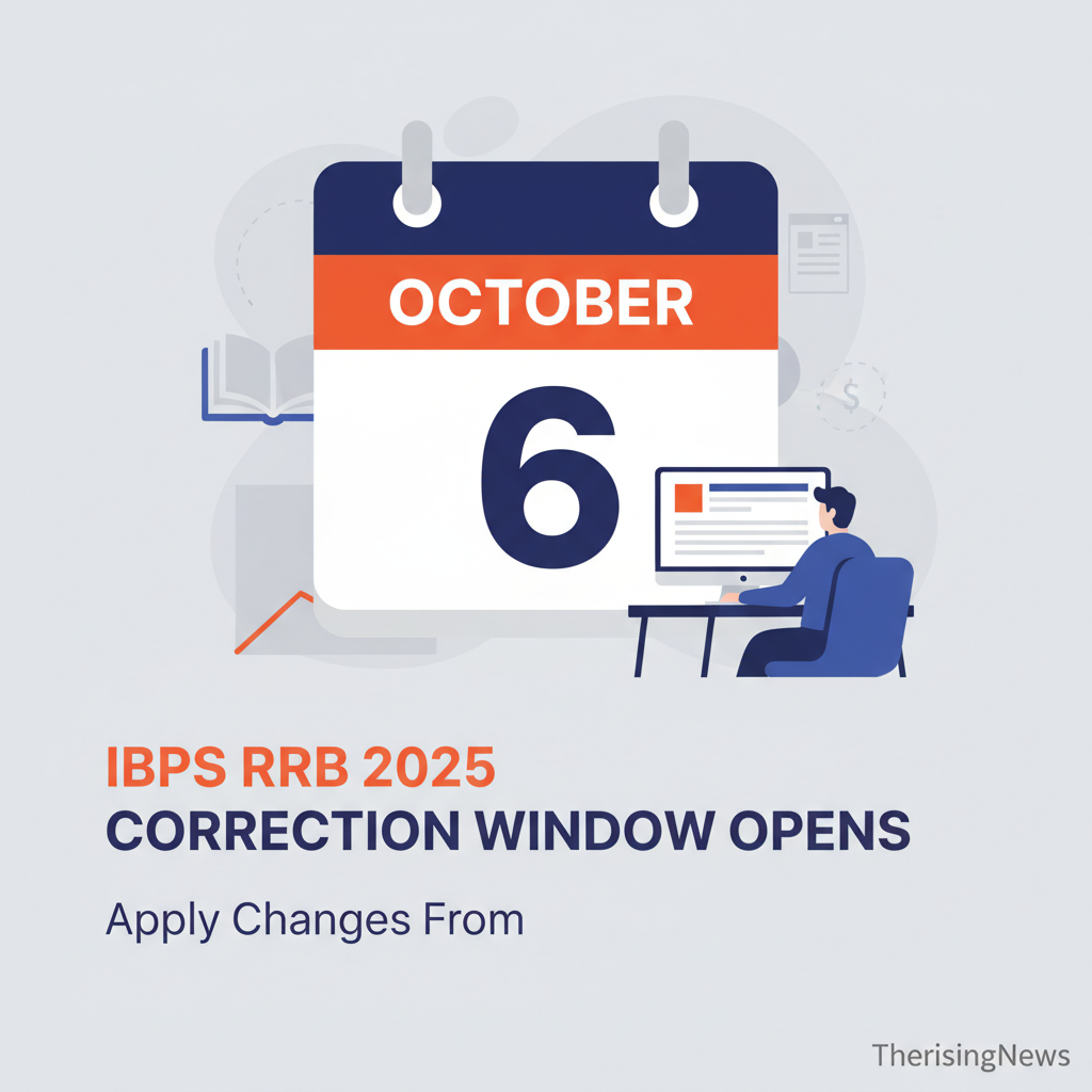 A: IBPS RRB 2025 Correction Window Opens October 6