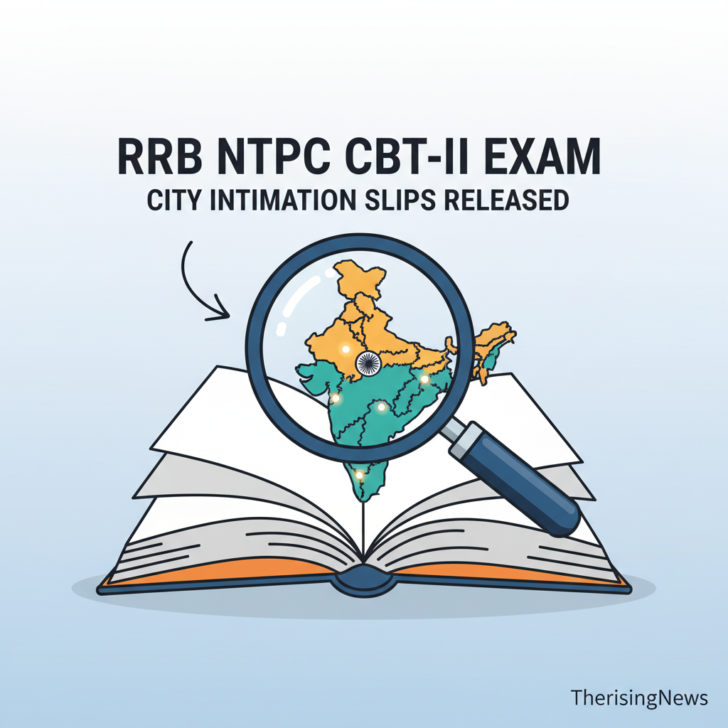 RRB NTPC CBT-II Exam: City Intimation Slips Released