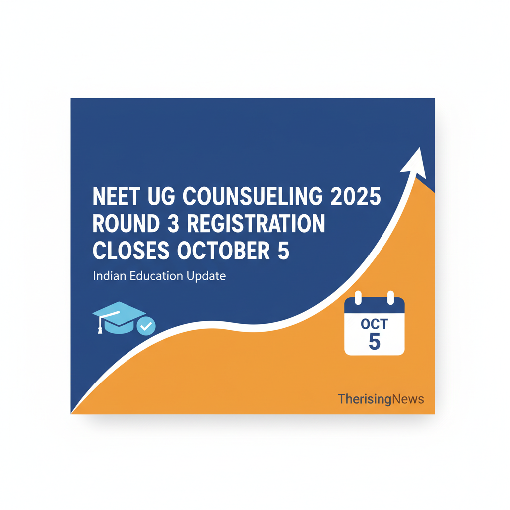A: NEET UG Counselling 2025 Round 3 Registration Closes October 5