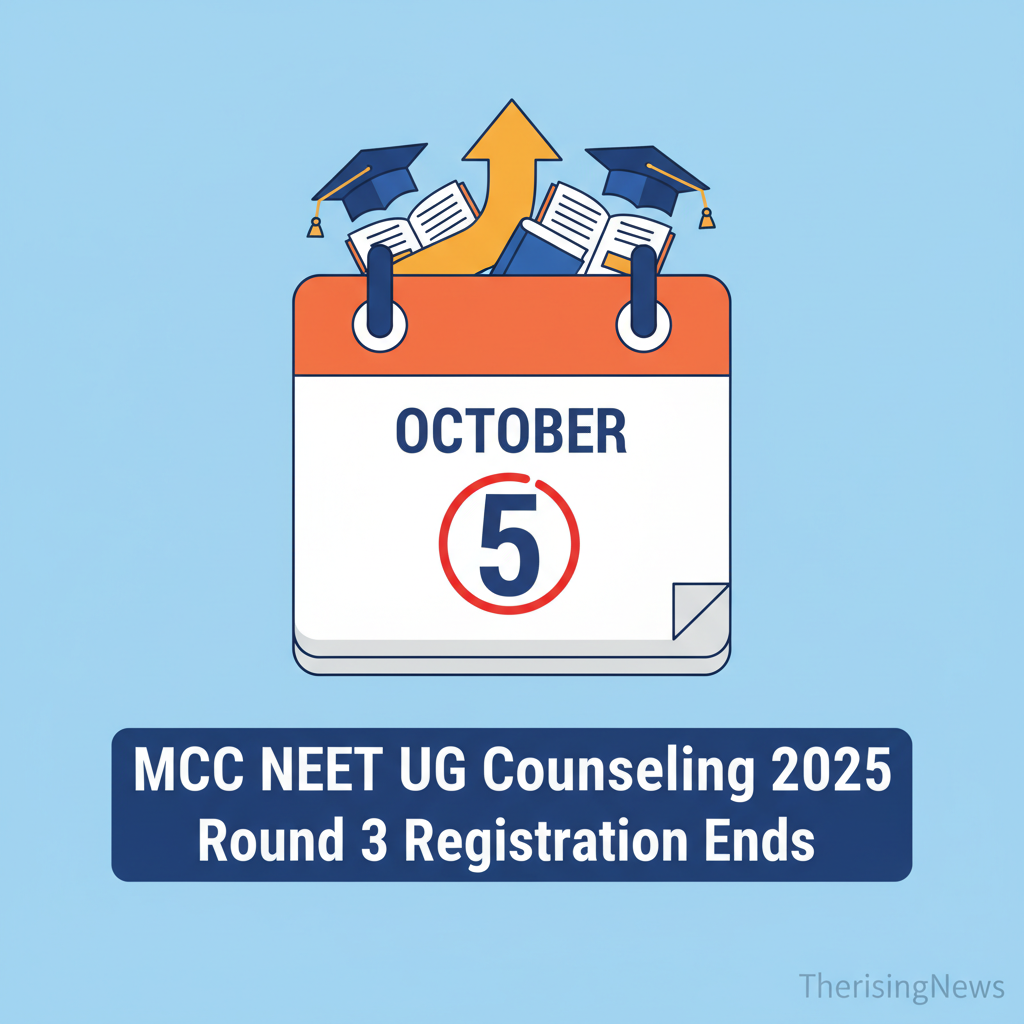 A: MCC NEET UG Counselling 2025 Round 3 Registration Ends October 5