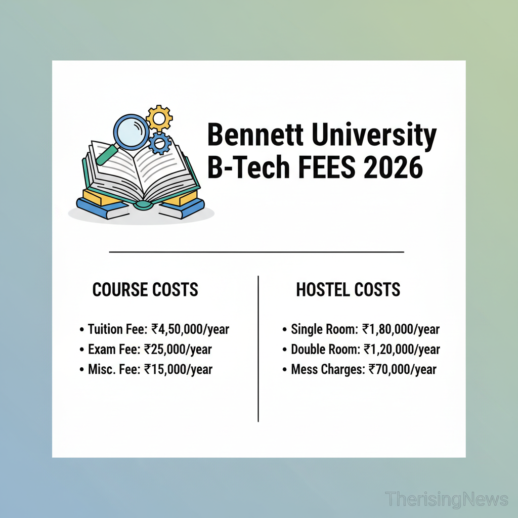 Bennett University B.Tech Fees 2026: Course and Hostel Costs