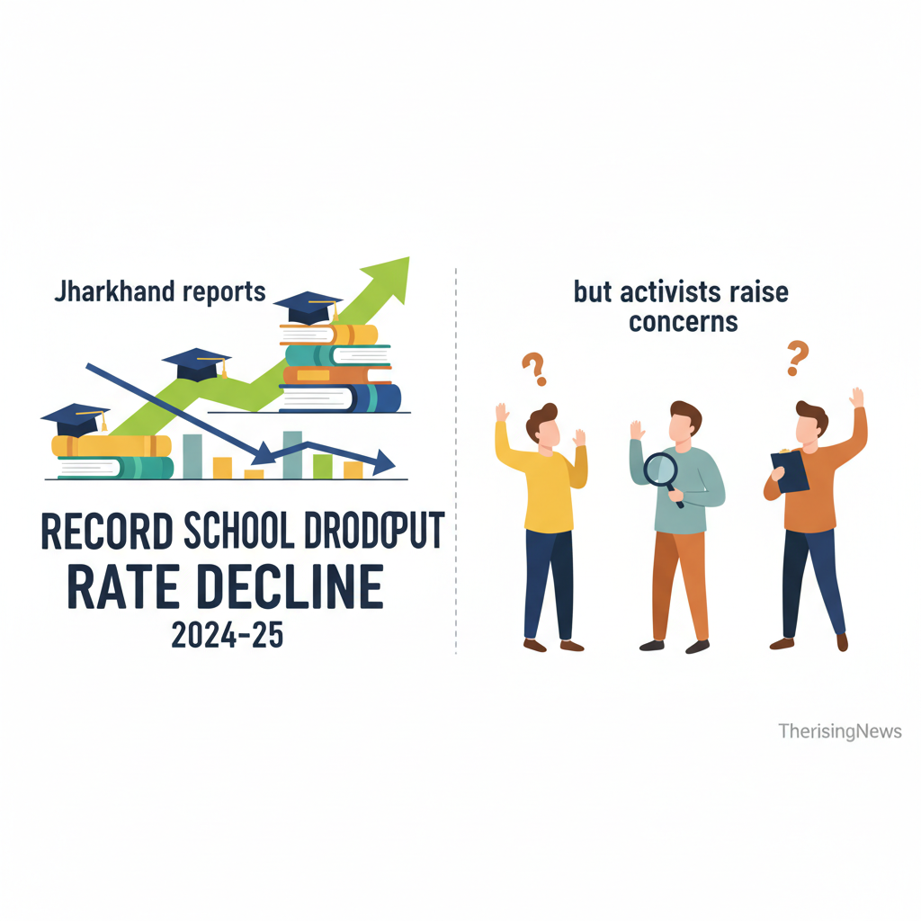 Jharkhand reports record school dropout rate decline in 2024-25, but activists