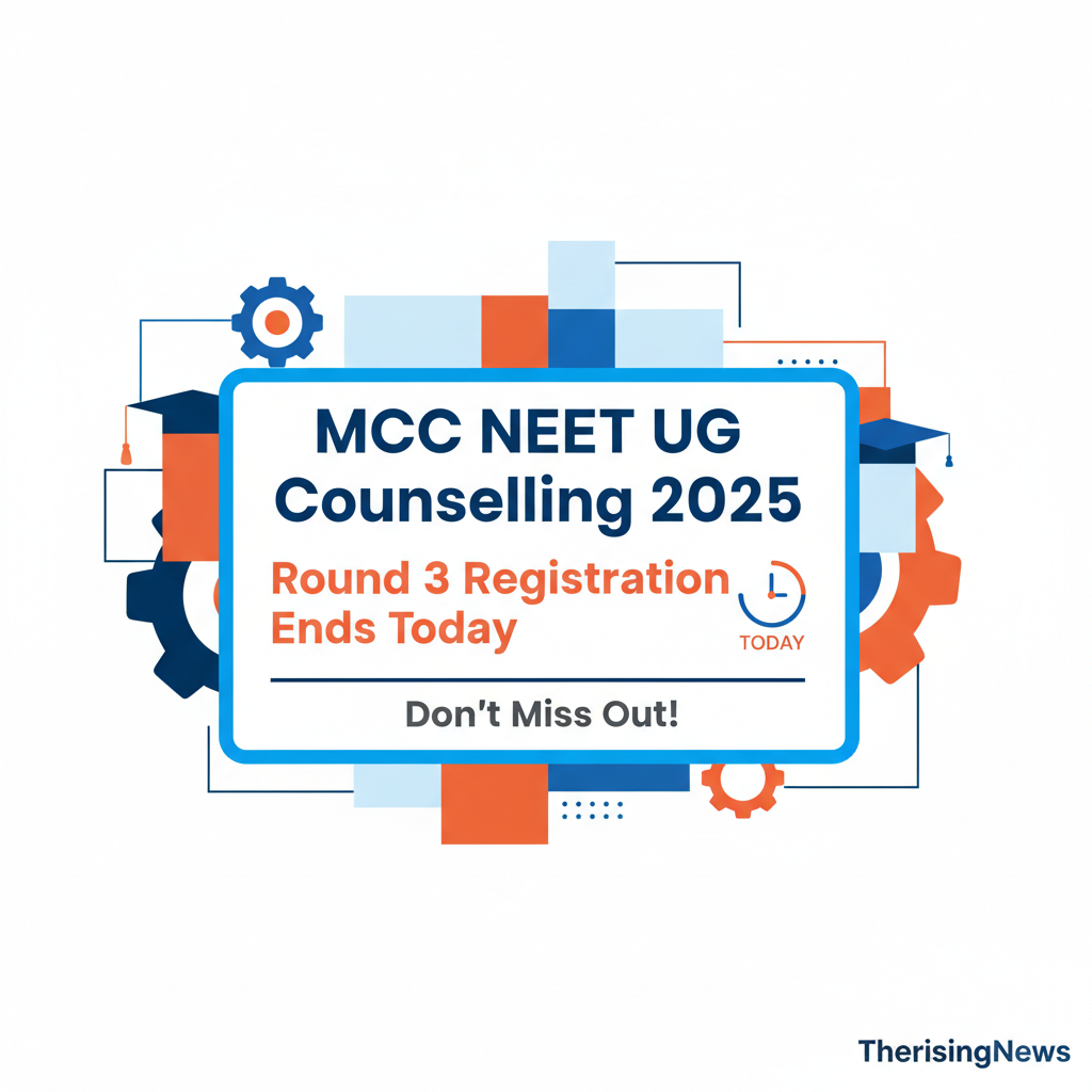 MCC NEET UG Counselling 2025 Round 3 Registration Ends Today