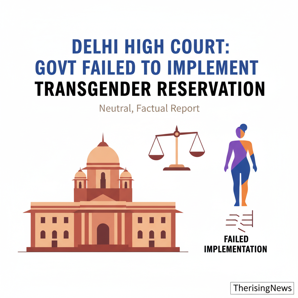 A: Delhi High Court: Govt Failed to Implement Transgender Reservation