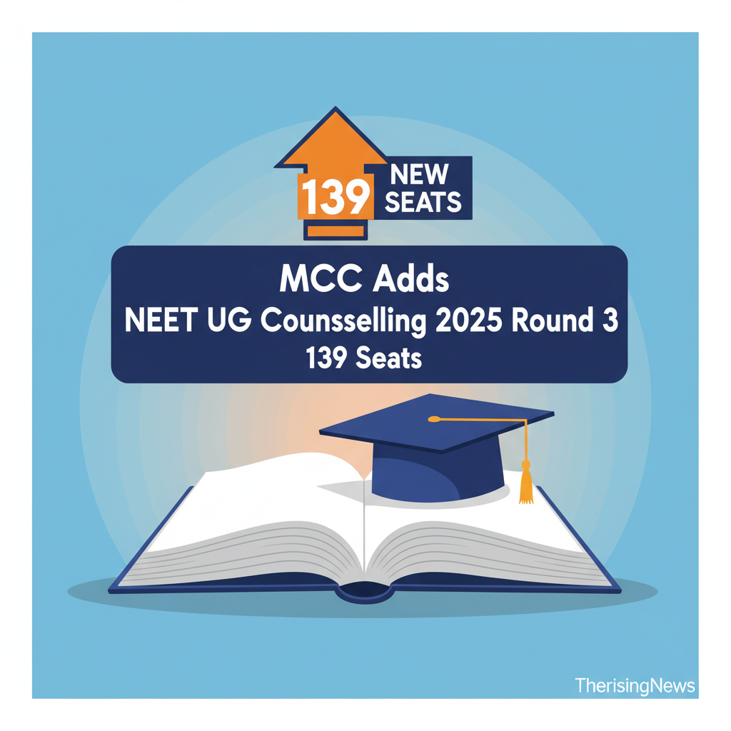 A: MCC Adds 139 Seats for NEET UG Counselling 2025 Round 3