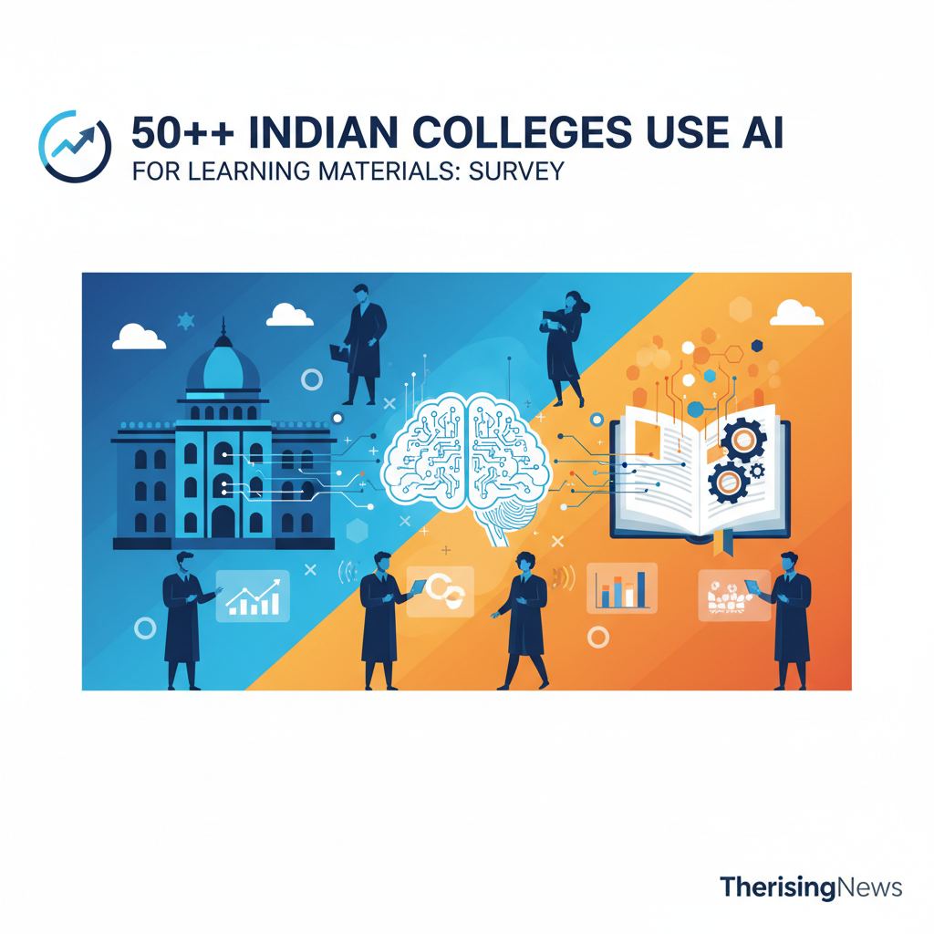 A: Over 50% of Indian Colleges Use AI for Learning Materials: Survey