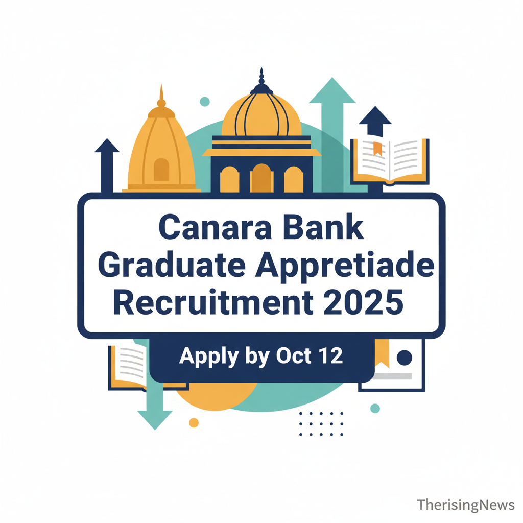 A: Canara Bank Graduate Apprentice Recruitment 2025: Apply by Oct 12