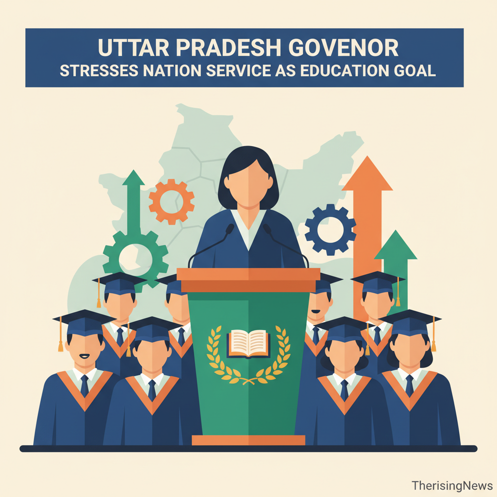 A: Uttar Pradesh Governor Stresses Nation Service as Education Goal