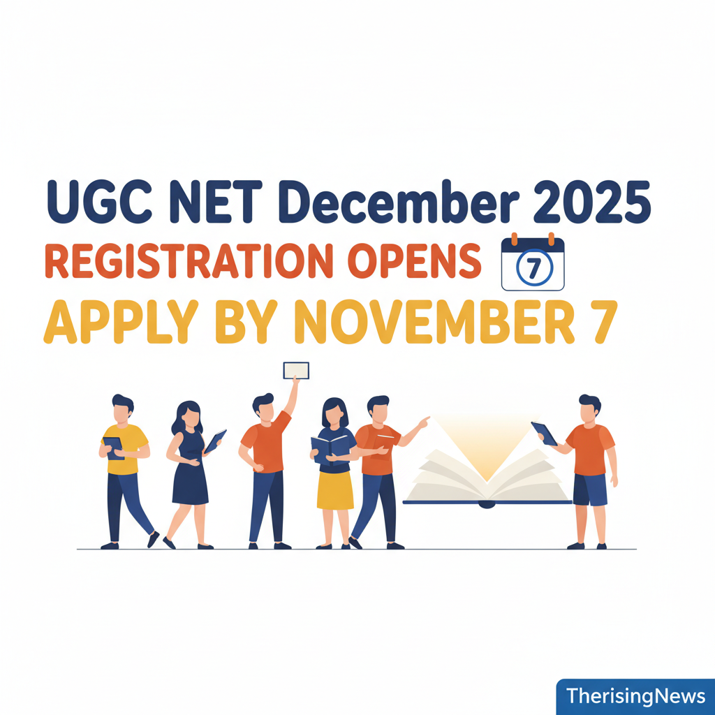 UGC NET December 2025 Registration Opens: Apply by November 7