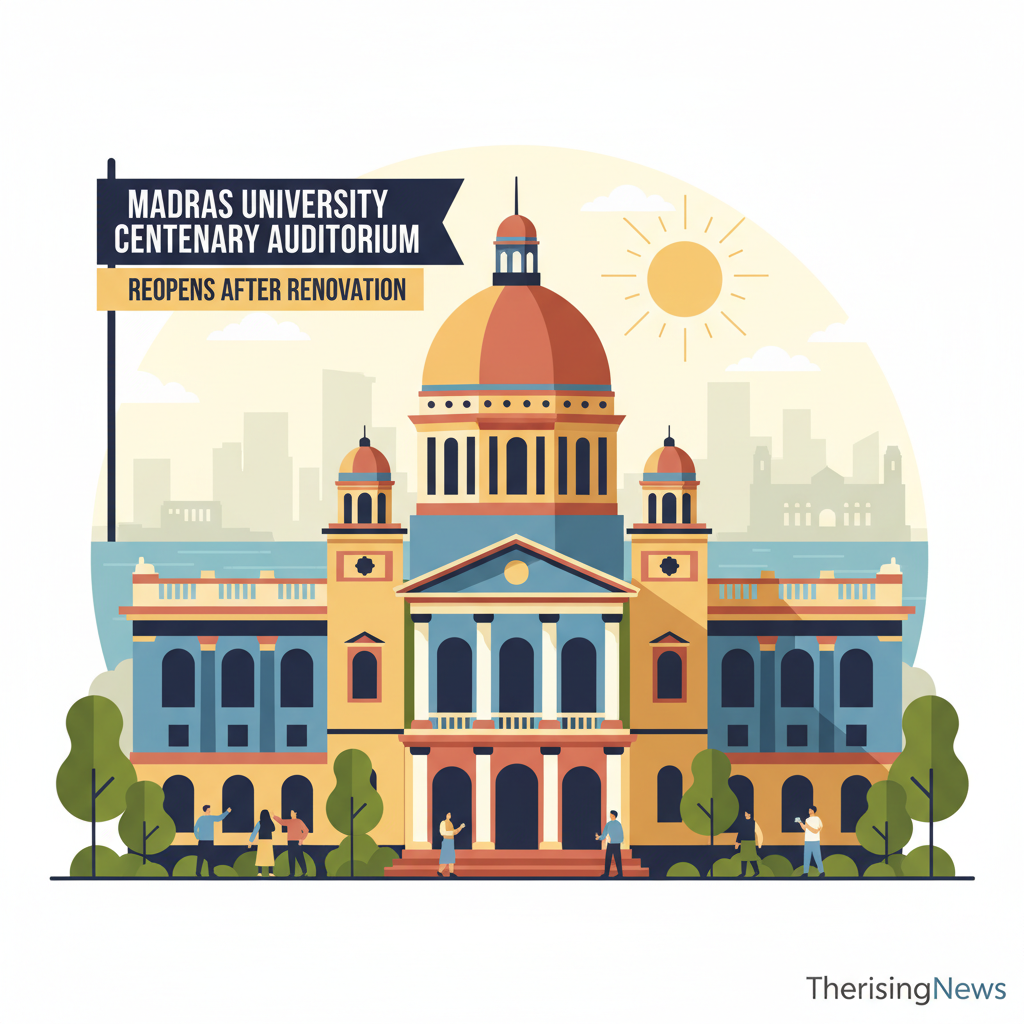 Madras University Centenary Auditorium to Reopen After Renovation